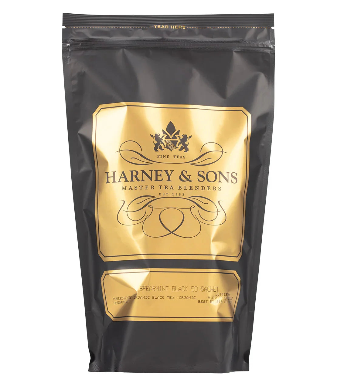 Spearmint Black, Bag of 50 Sachets